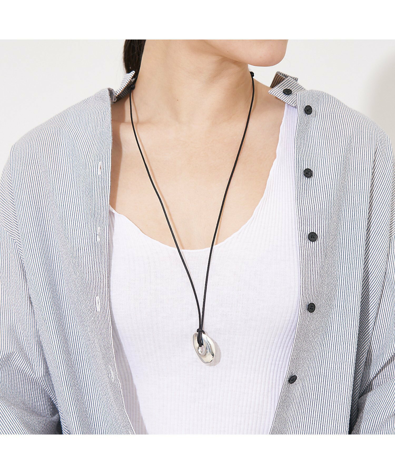 【Lemme./レム】 Curvature Necklace コードネックレス